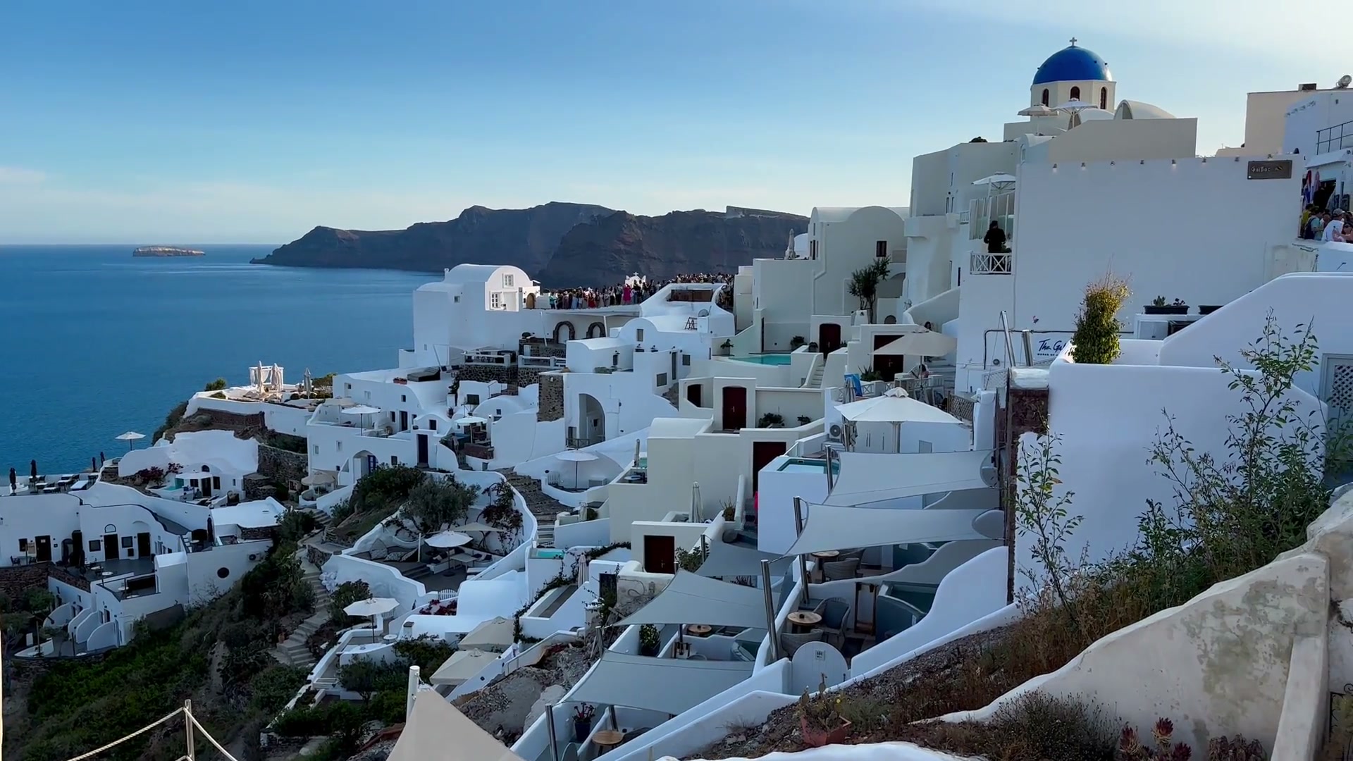 Whitewashed clifftop architecture, Santorini